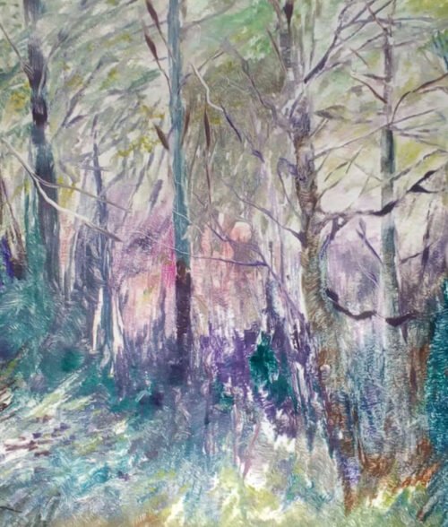 Forests edge - Monotype on paper - John Keating - Nua Collective - Artist