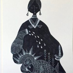 Kira O Brien - Sustenance Pen & Ink drawing H40cm x W30cm - Nua Collective - Artist
