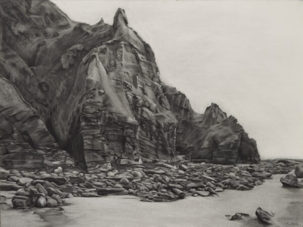 Nua Collective - Artist - Lelia Henry - Minaun - Charcoal on Arches paper