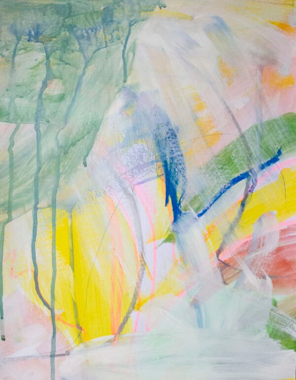 Róisín Bohan, Fluctuating Feelings 3, Acrylic, Pastel and Pencil on Paper, 2019 - Nua Collective - Artist
