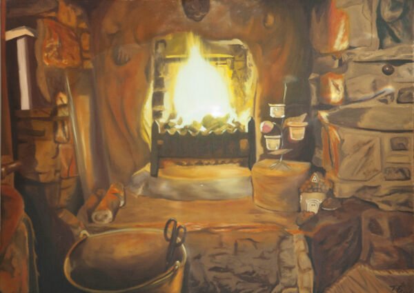 TerryOBrien Hearth 90cm x 65cm oil on canvas 2019 - Nua Collective - Artist