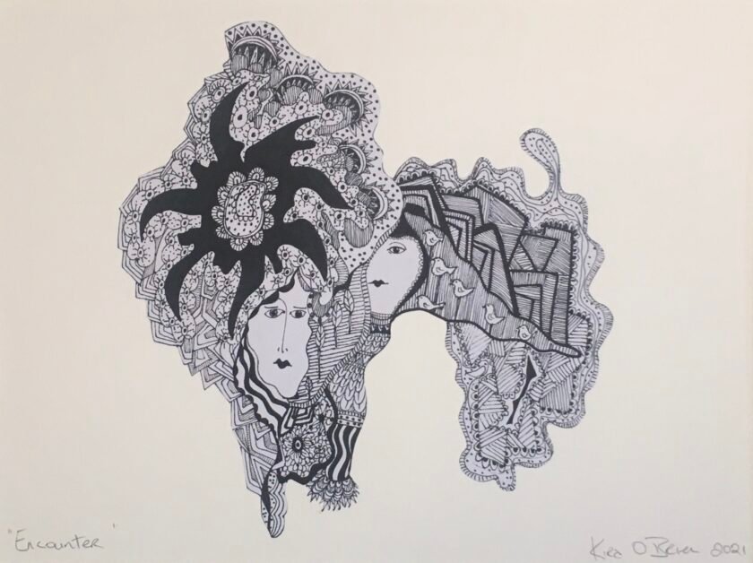 Kira O Brien Encounter Mounted 40x50cm €275 copy - Nua Collective - Artist