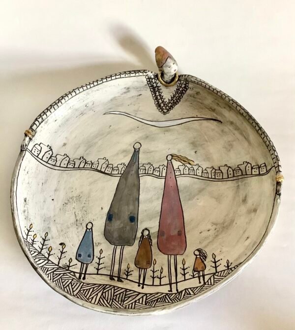 Kira O Brien Loving From Afar Large Free Standing Platter W33cm x H5.5cm €495 - Nua Collective
