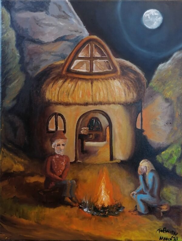 Terry O'Brien Firelight on Equinox 30cm x 40cm Oil On Canvas - Nua Collective - Artist