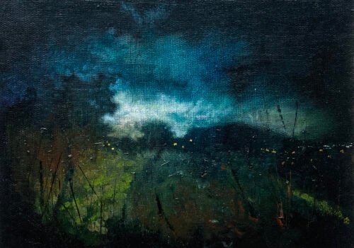 Toward the light, oil on canvas board, 18x24cm, Robert Jackson