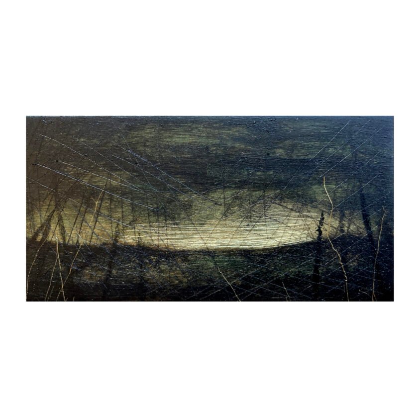 Glow 13, oil and drypoint on brass, 4x7.5cm-Nua-Collective-Robert-Jackson-2023